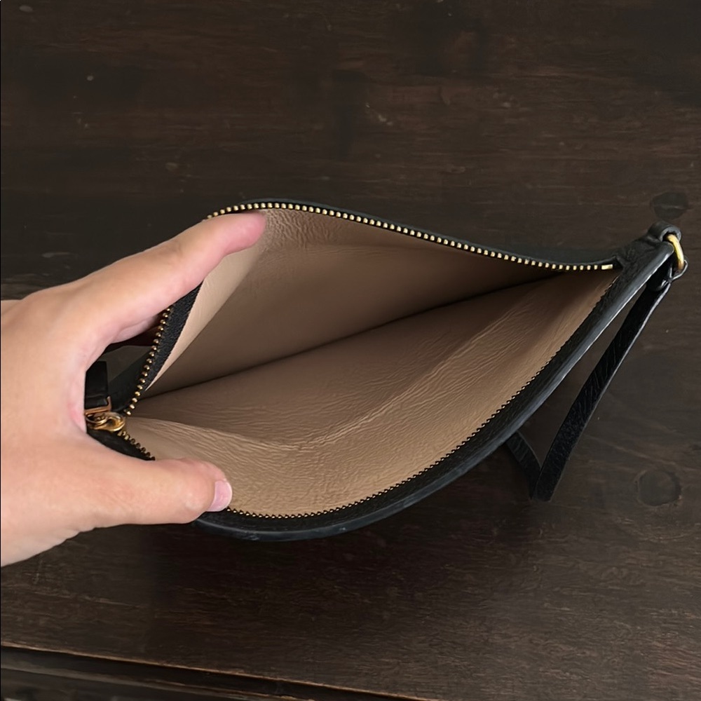 Tory Burch Black tote replacement pouch wristlet - Picture 3 of 3